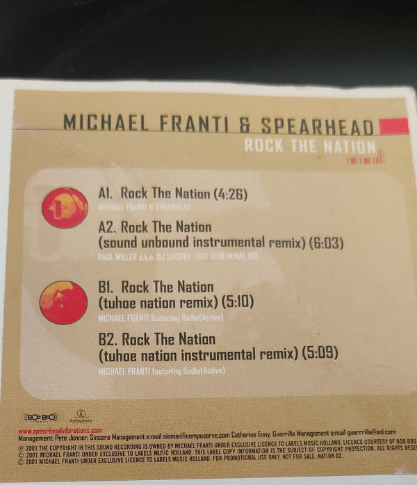 Michael Franti And S - Rock The Nation - Used Vinyl Record 1
