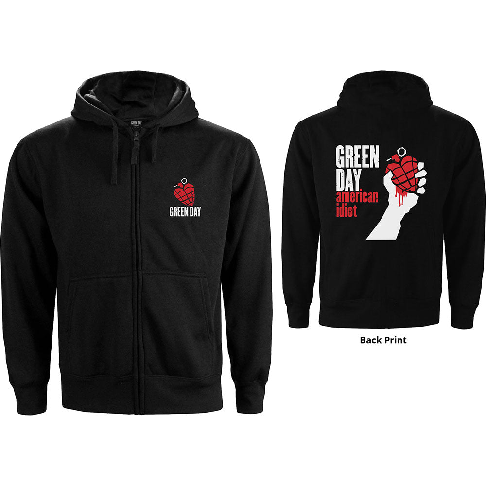 Green Day - Zipped H - hoodies - Ladies - Hooded Tops - Medium