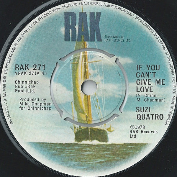 Suzi Quatro - If You Can't Give Me Love - Used Vinyl Record 7"
