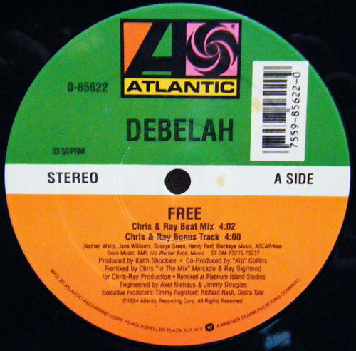 Debelah Morgan - Free - Used Vinyl Record 12"