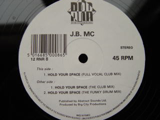 J.B. MC - Hold Your Space - Used Vinyl Record 12"