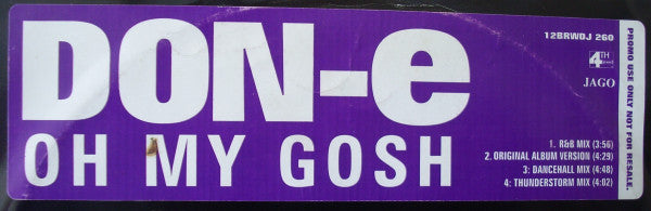 DON-e - Oh My Gosh - Used Vinyl Record 12"