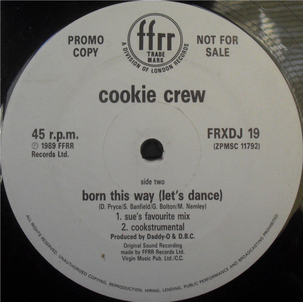 Cookie Crew - Born This Way (Let's Dance) - Used Vinyl Record