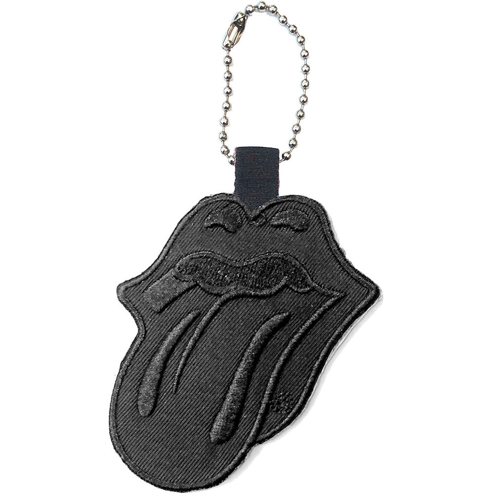 Rolling Stones - Keychain: Classic Tongue Black (Double Sided Patch) -