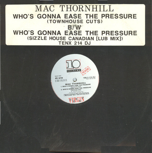 Mac Thornhill - Who's Gonna Ease The Pressure - Used Vinyl Re