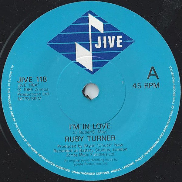 Ruby Turner - I'm In Love - Used Vinyl Record 7"