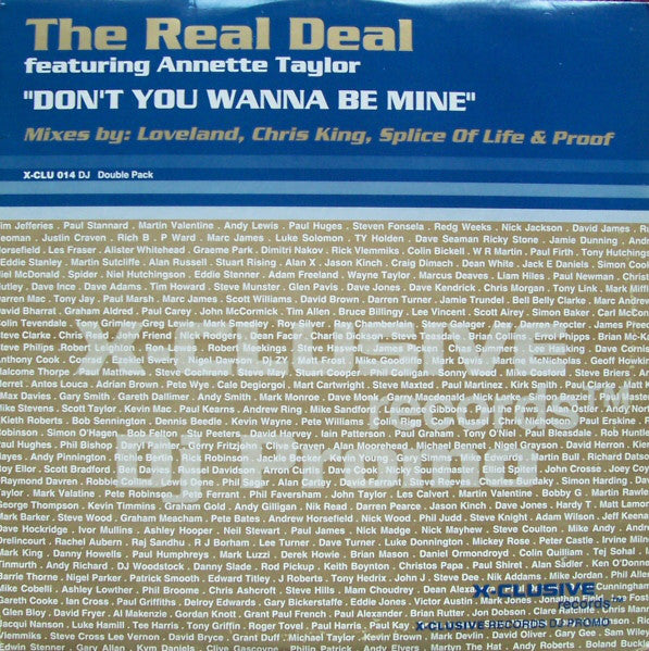 Real Deal - Don't You Wanna Be Mine - Used Vinyl Record 12"