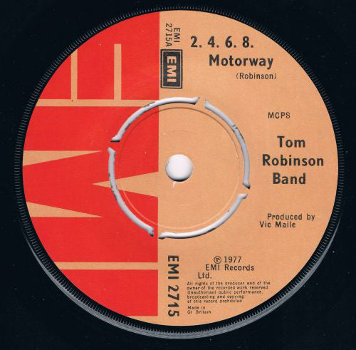Tom Robinson Band - 2-4-6-8 Motorway - Used Vinyl Record 7"