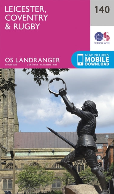 Ordnance Survey - Leicester, Coventry & Rugby : 140 - New Sheet map
