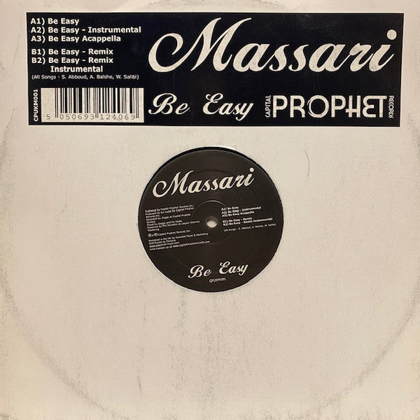 Massari - Be Easy - Used Vinyl Record 12"