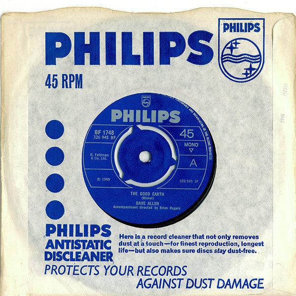 Dave Allen - Good Earth - Used Vinyl Record 7"