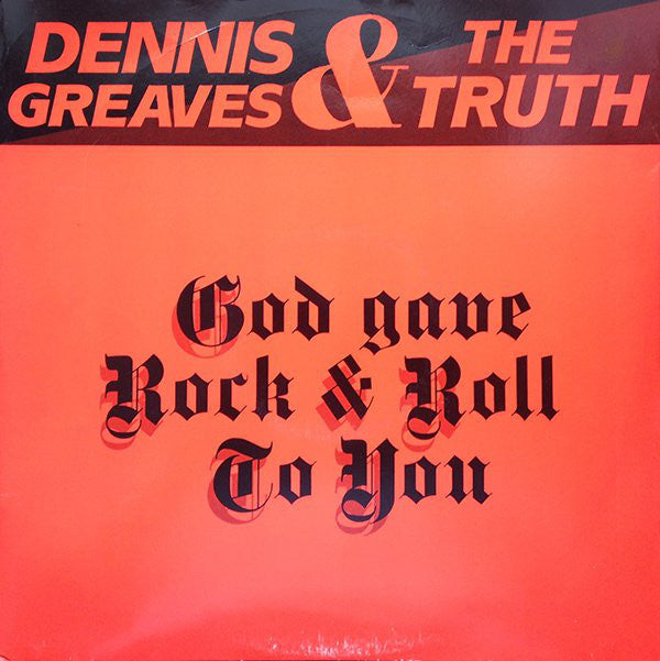 Truth - God Gave Rock & Roll To You - Used Vinyl Record 12"