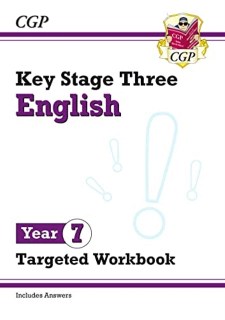 CGP Books - New KS3 English Year 7 Targeted Workbook (with answers) -