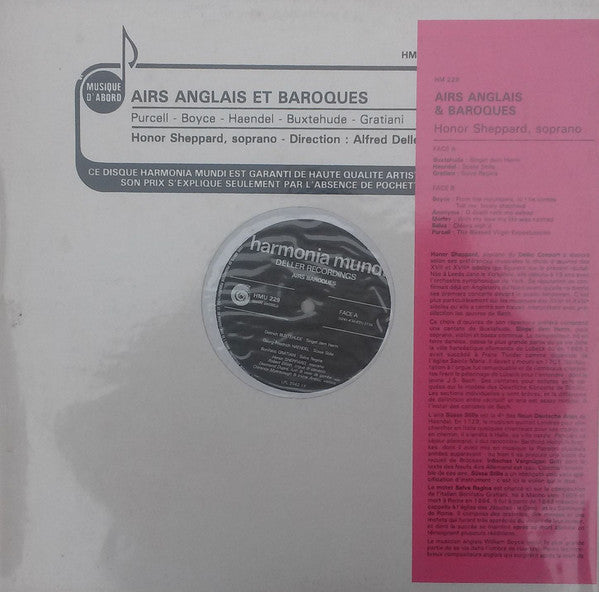 Honor Sheppard - Airs Anglais Et Baroques - Used Vinyl Record