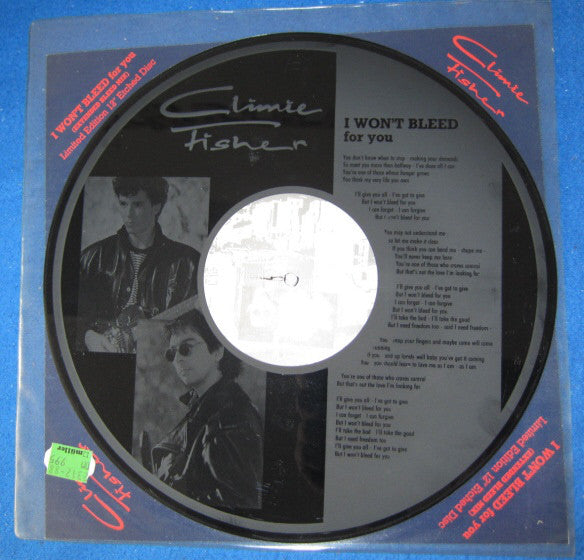 Climie Fisher - I Won't Bleed For You - Used Vinyl Record 12"