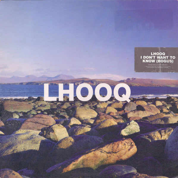 Lhooq - I Don't Want To Know (Bogus) - Used Vinyl Record 12"