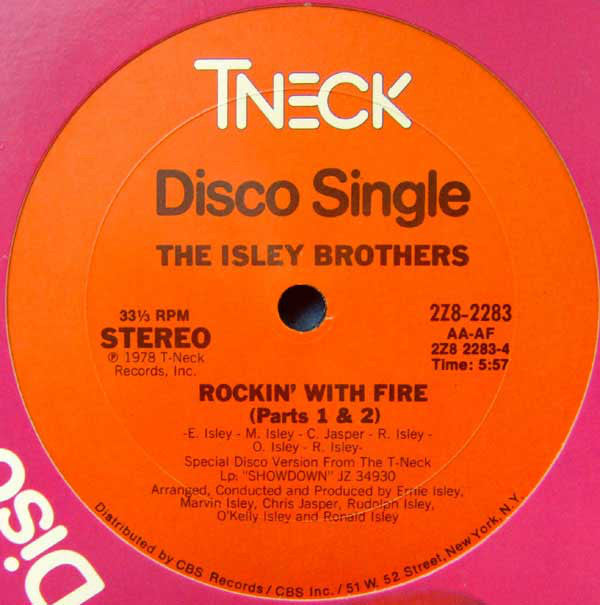 Isley Brothers - Rockin' With Fire / I Wanna Be With You - Used Vinyl