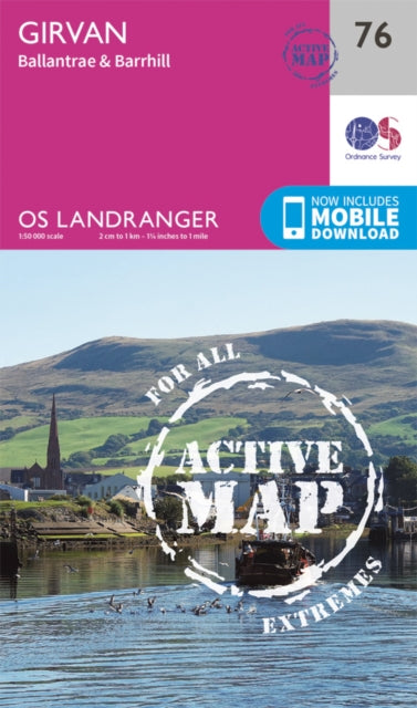 Ordnance Survey - Girvan, Ballantrae & Barrhill : 076 - New Sheet map