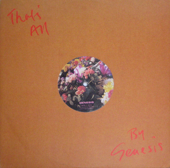 Genesis - That's All - Used Vinyl Record 12"