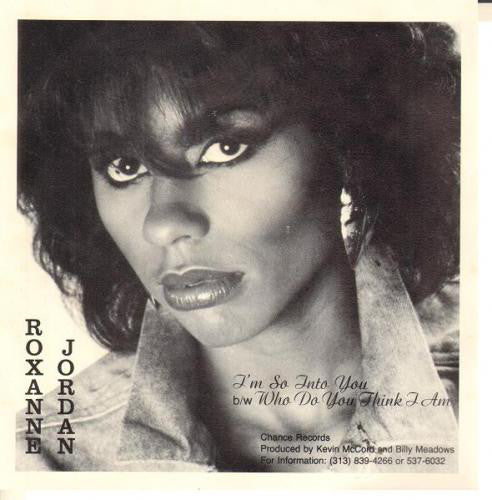 Roxanne E. Jordan - I'm So Into You - Used Vinyl Record 7"
