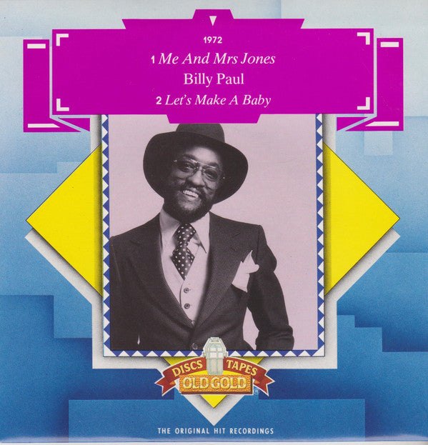 Billy Paul - Me & Mrs. Jones / Let's Make A Baby - Used Vinyl Record