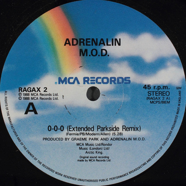 Adrenalin M.O.D. - O-O-O - Used Vinyl Record 12"
