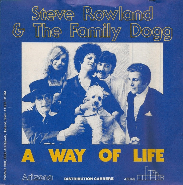Steve Rowland - A Way Of Life - Used Vinyl Record 7"
