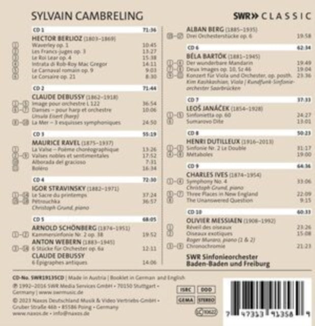 CAMBRELING/SWR SO BA - SYLVAIN CAMBRELING CONDUCTS - CDBX