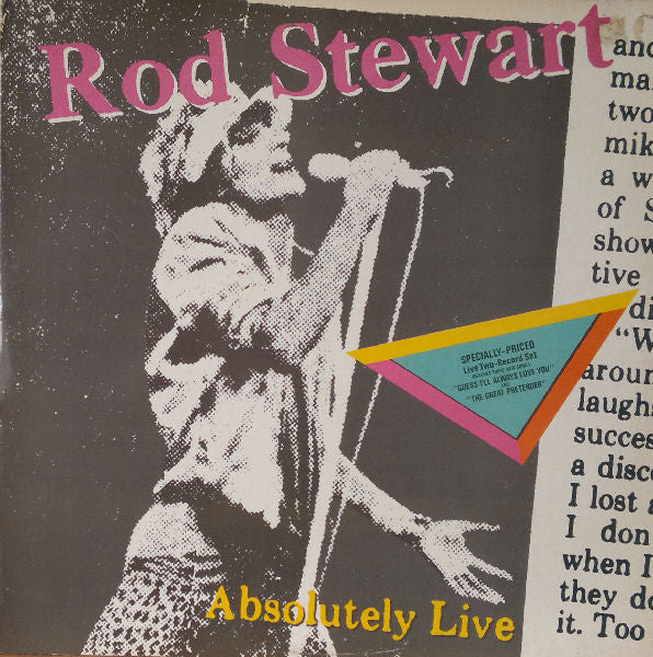 Rod Stewart - Absolutely Live - Used Vinyl Record