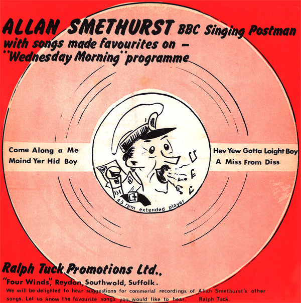 Allan Smethurst - Come Along A Me - Used Vinyl Record 7"