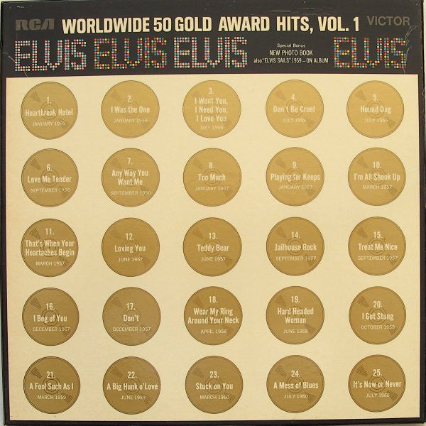 Elvis Presley - Worldwide 50 Gold Award Hits, Vol. 1 - Used Vinyl Rec