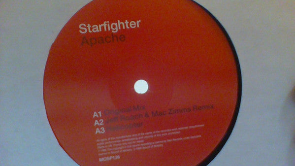 Starfighter - Apache - Used Vinyl Record 12"