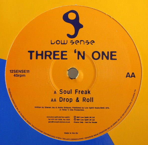 Three 'N One - Soul Freak / Drop & Roll - Used Vinyl Record 1