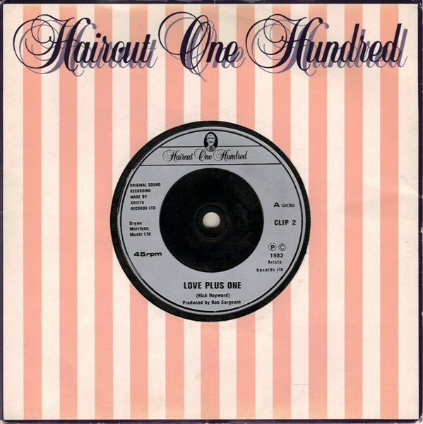 Haircut One Hundred - Love Plus One - Used Vinyl Record 7"