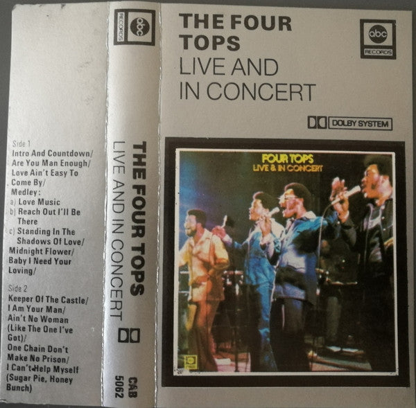 Four Tops - Live & In Concert - Used Cassette
