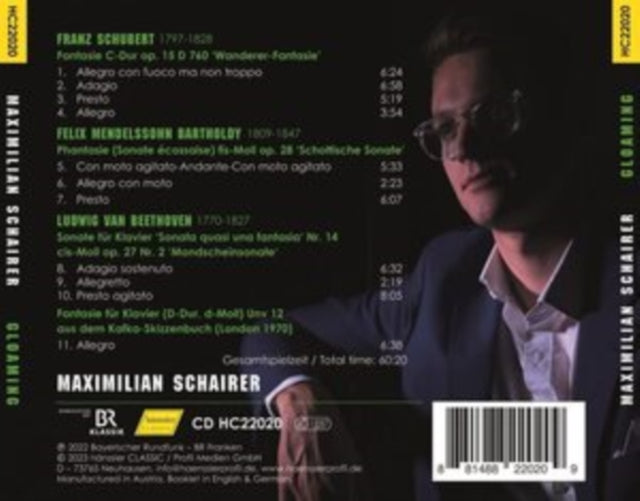 MAXIMILIAN SCHAIRER - GLOAMING - FANTASIEN FUR KLAVI - CD