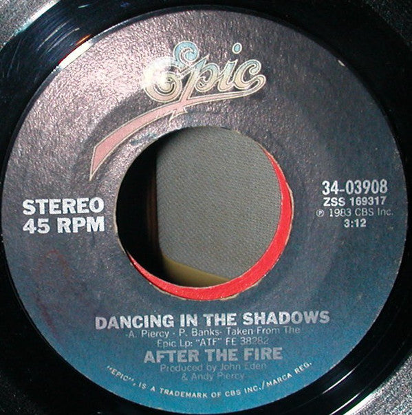 After The Fire - Dancing In The Shadows - Used Vinyl Record 7"