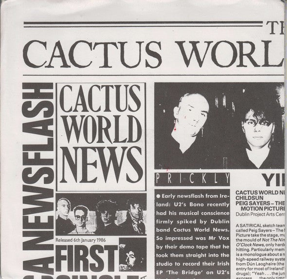 Cactus World News - Years Later - Used Vinyl Record 7"