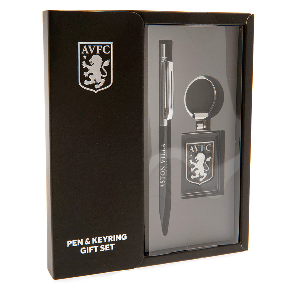 Aston Villa FC - Pen & Keyring Set - Keyrings & Pens