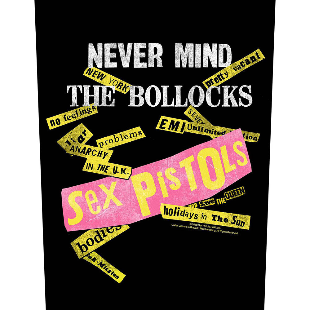 SEX PISTOLS - NEVER MIND THE BOLLOCKS (BACKPATCH) - Patch - PHM