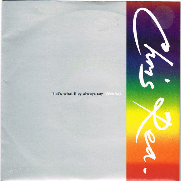 Chris Rea - That's What They Always Say (Remix) - Used Vinyl Record 7