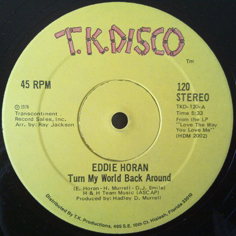 Eddie Horan - Turn My World Back Around / The Dancer - Used Vinyl Rec