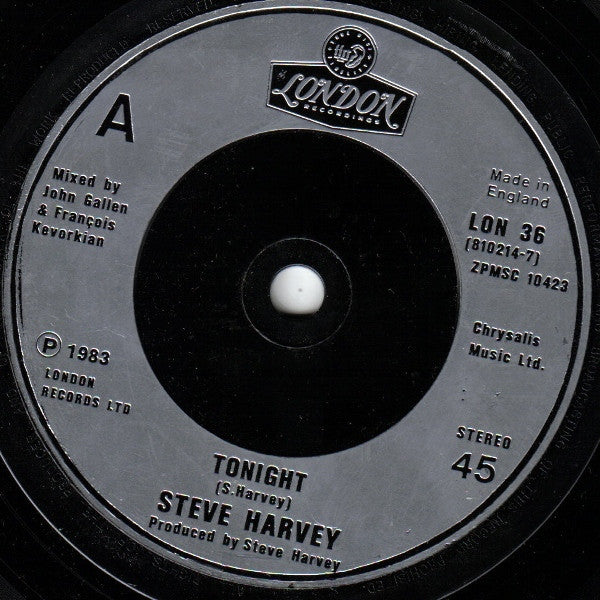 Steve Harvey - Tonight - Used Vinyl Record 7"