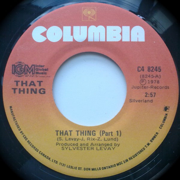 That Thing - Used Vinyl Record 7"