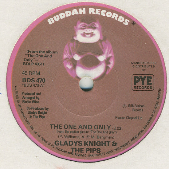 Gladys Knight And Th - One And Only - Used Vinyl Record 7"