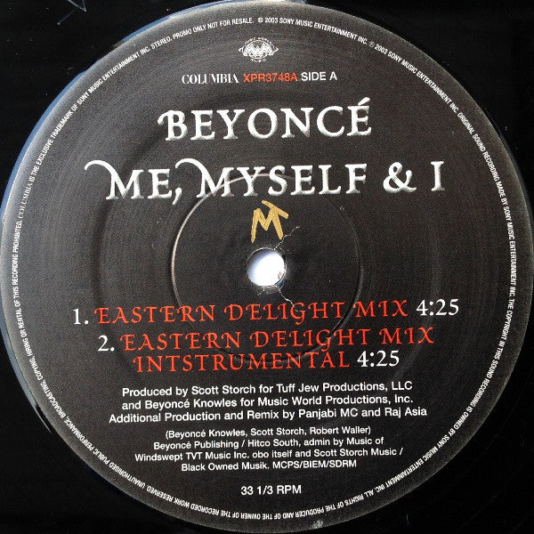 Beyonce - Me, Myself And I - Used Vinyl Record 12"
