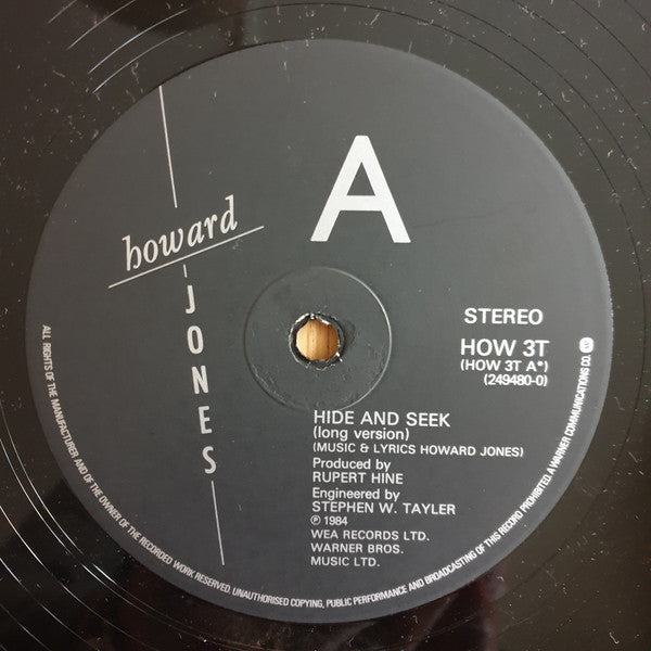 Howard Jones - Hide And Seek - Used Vinyl Record 12"