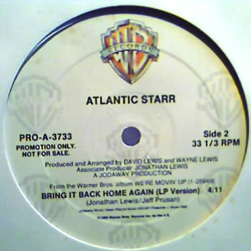 Atlantic Starr - Bring It Back Home Again - Used Vinyl Recor