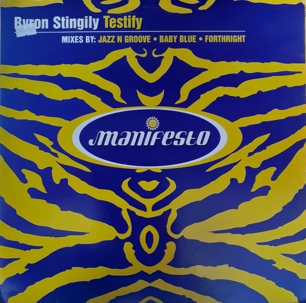 Byron Stingily - Testify - Used Vinyl Record 12"