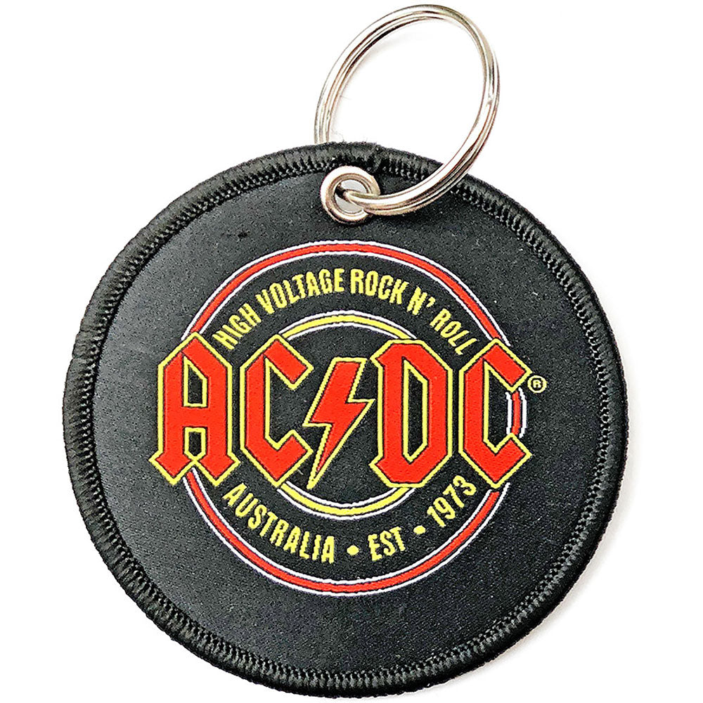 AC/DC - Keychain: Est. 1973 (Double Sided Patch) - keyrings
